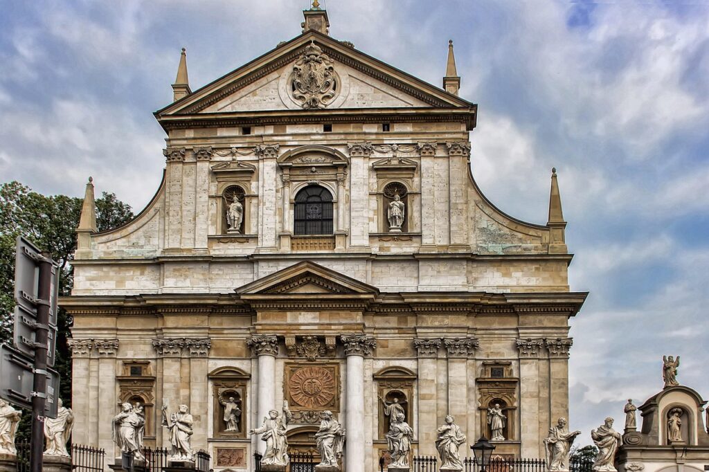 the church of st peter and paul, krakow, poland, monument, history