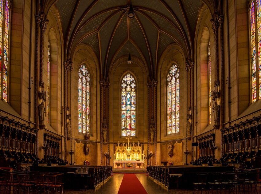 church, cathedral, altar, dom, olomouc, czech republic, moravia, morava, to travel, city trip, wenceslas cathedral, catholic, faith, pray, religion