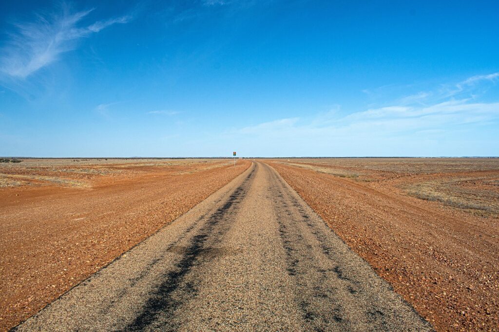 outback, road, desert, landscape, nature, simpson desert, australia, birdsville, desolate